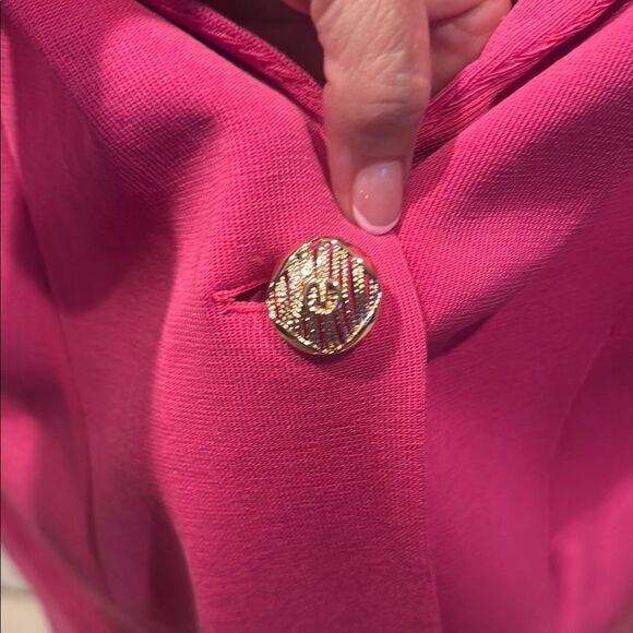 Ming Wang Pink Blazer button front size small - Picture 6 of 10